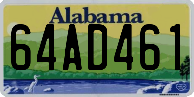 AL license plate 64AD461
