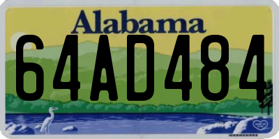 AL license plate 64AD484