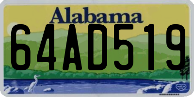 AL license plate 64AD519