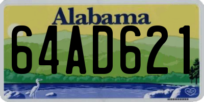 AL license plate 64AD621