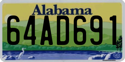 AL license plate 64AD691