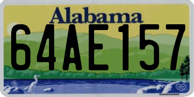 AL license plate 64AE157