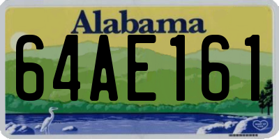 AL license plate 64AE161