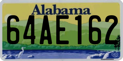 AL license plate 64AE162