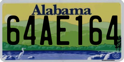 AL license plate 64AE164