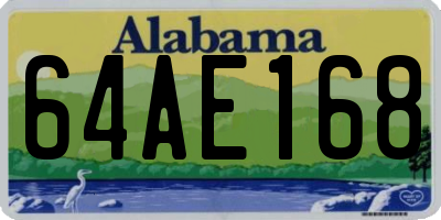 AL license plate 64AE168