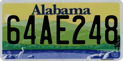AL license plate 64AE248
