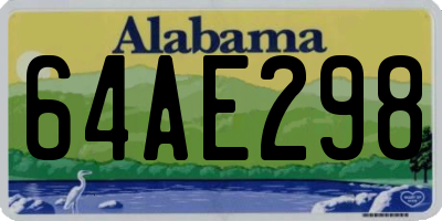 AL license plate 64AE298