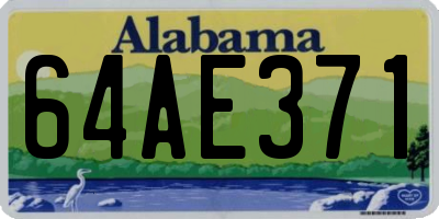 AL license plate 64AE371