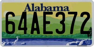 AL license plate 64AE372