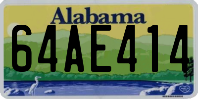 AL license plate 64AE414