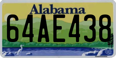 AL license plate 64AE438