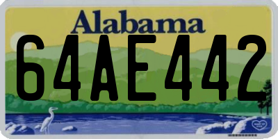AL license plate 64AE442