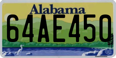 AL license plate 64AE450