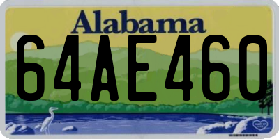 AL license plate 64AE460