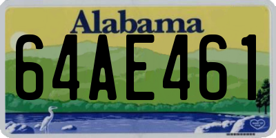 AL license plate 64AE461
