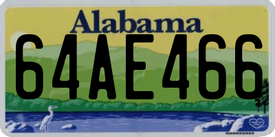 AL license plate 64AE466
