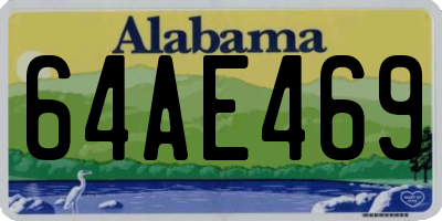 AL license plate 64AE469