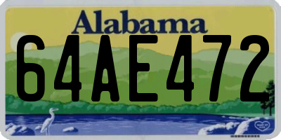 AL license plate 64AE472