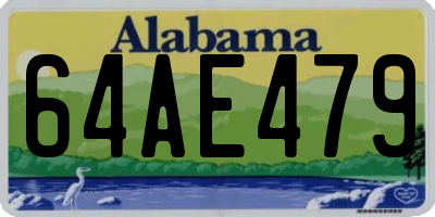 AL license plate 64AE479