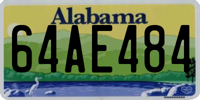 AL license plate 64AE484