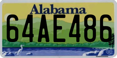 AL license plate 64AE486