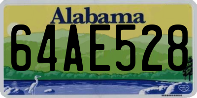 AL license plate 64AE528