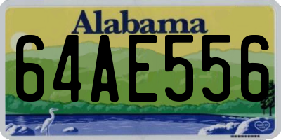 AL license plate 64AE556