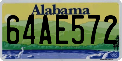 AL license plate 64AE572