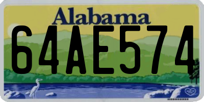 AL license plate 64AE574