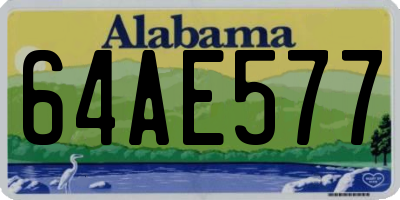 AL license plate 64AE577