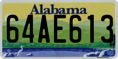 AL license plate 64AE613