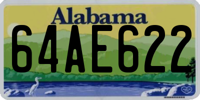 AL license plate 64AE622