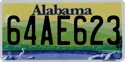 AL license plate 64AE623