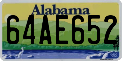 AL license plate 64AE652