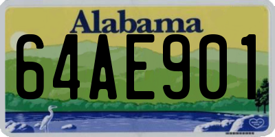 AL license plate 64AE901