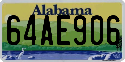 AL license plate 64AE906