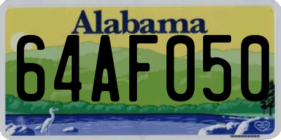 AL license plate 64AF050