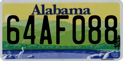 AL license plate 64AF088