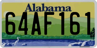AL license plate 64AF161