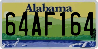 AL license plate 64AF164