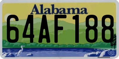 AL license plate 64AF188