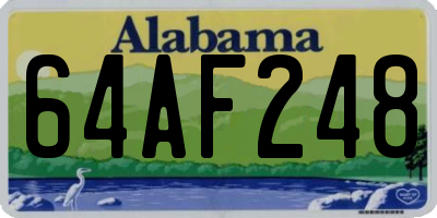 AL license plate 64AF248