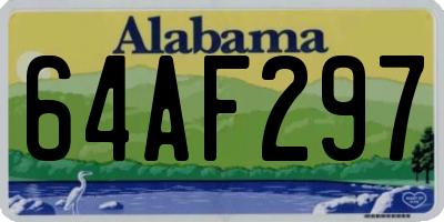 AL license plate 64AF297
