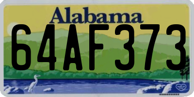 AL license plate 64AF373