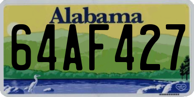 AL license plate 64AF427
