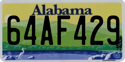 AL license plate 64AF429