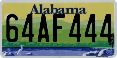 AL license plate 64AF444