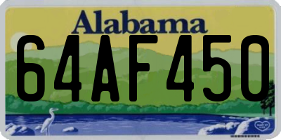 AL license plate 64AF450