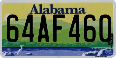 AL license plate 64AF460